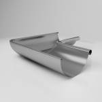 KE Ereszcsatorna szöglet, külső 90°, horganyzott acél