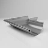 KE Ereszcsatorna szöglet, külső 90°, horganyzott acél