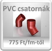 PVC ereszcsatorna rendszer
